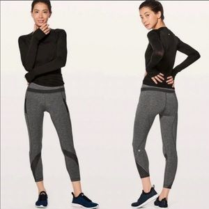 lululemon athletica Gray & Black Performance Leggings
